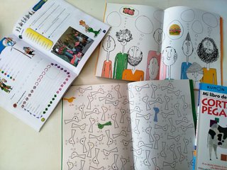 4 libros actividades niños. Aprendizaje divertido