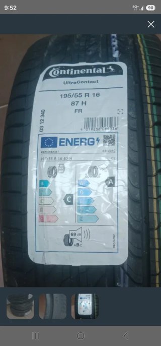 Neumático Continental UltraContact 195/55 R16 87H