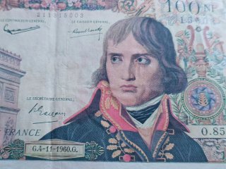 Francia. Billete 100 NF Francos. 1960. Napoleón