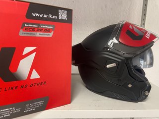 Casco Modular Unik 180 Grados Negro Mate P/J