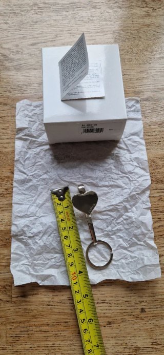 Portachiavi a cuore con gancio da borsetta Bagutta