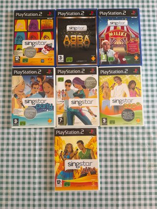 Lote Juegos Singstar PS2