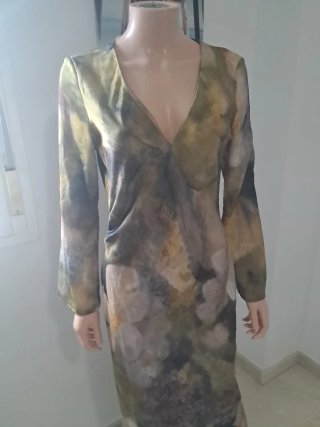 Vestido Zara estampado