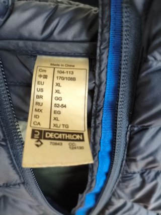 Chaqueta Plumas Fino Azul