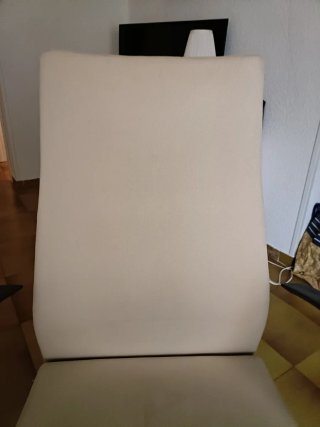 Silla de oficina/casa beige y negra