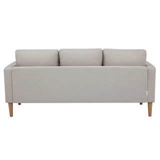 Divano Soggiorno 3 Posti Tessuto Beige 177x73x82cm