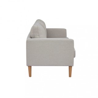 Divano Soggiorno 3 Posti Tessuto Beige 177x73x82cm