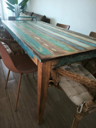 Hermosa Mesa rústica madera