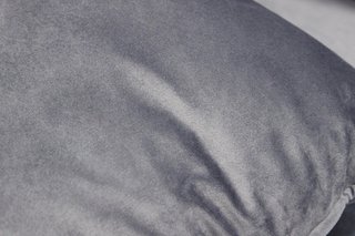 Divano Soggiorno 2 Posti Velluto Grigio 152x83cm