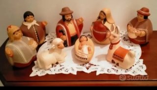 Presepe in terracotta 8 pezzi