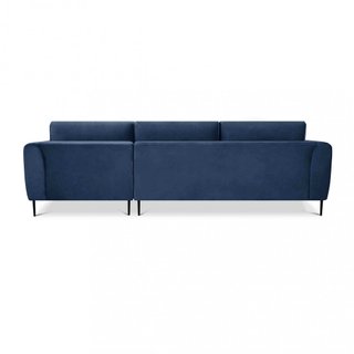 Divano 3 posti con Chaise Longue Tessuto Vellutato