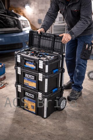 Conjunto Modular 3 Cajas Herramientas Alyco 129620