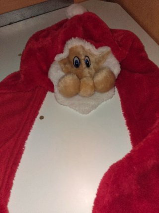 Gorro de Papá Noel con Bufanda