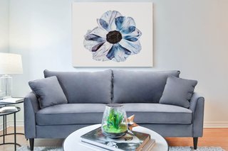 Divano Soggiorno 3 Posti Velluto Grigio 196x83cm