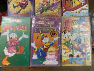 Lote 3 Películas VHS Disney Donald