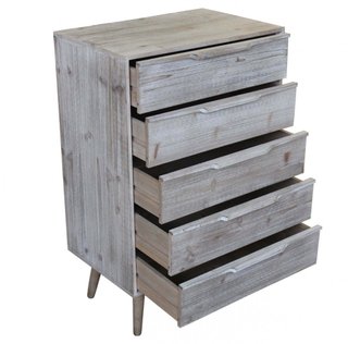 Cassettiera 5 Cassetti Scandinava in Legno 60x95cm