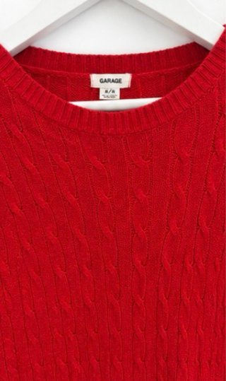Jersey Rojo Trenzado GARAGE Talla M