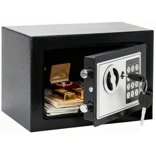 Caja fuerte digital acero 4,5L con llaves