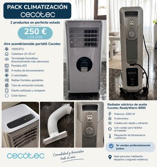Pack Climatización Cecotec: Aire y Radiador