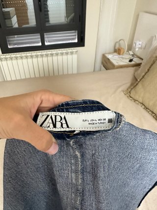 Conjunto Vaquero Zara Chaleco y Pantalón