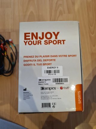 Electroestimulador Compex con Error