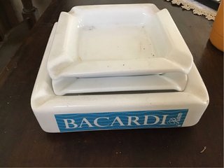 Set 2 Portacenere Bacardi