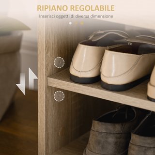 Banco zapatero de MDF y polipiel con cojín 80x30cm