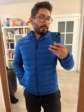 Chaqueta Adidas plumífera azul