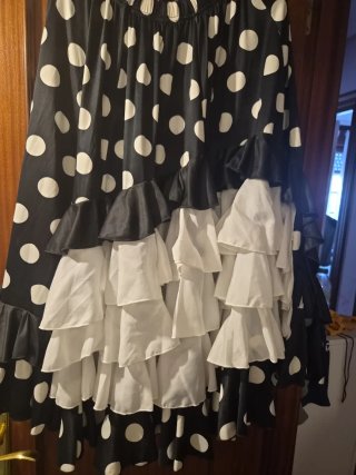 Falda Flamenca Lunares Volantes