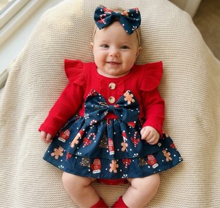 Conjunto Navidad Bebé Niña 1-3 Meses