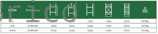 Andamio Modular Aluminio - 2,77 Metros - Pack A