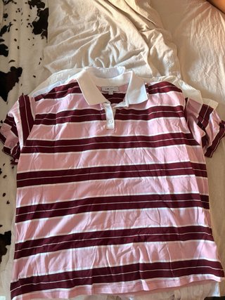 Polo a righe maniche corte
