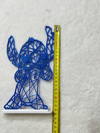 Figura Decorativa 3D Stitch Azul