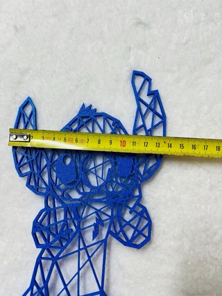 Figura Decorativa 3D Stitch Azul