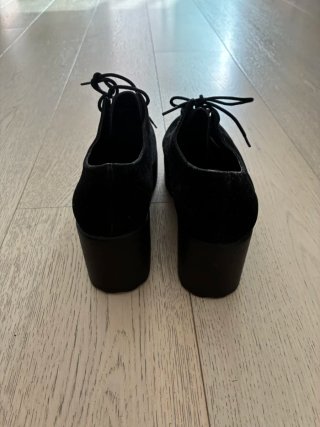 Botines Plataforma Negros Pull & Bear Talla 39