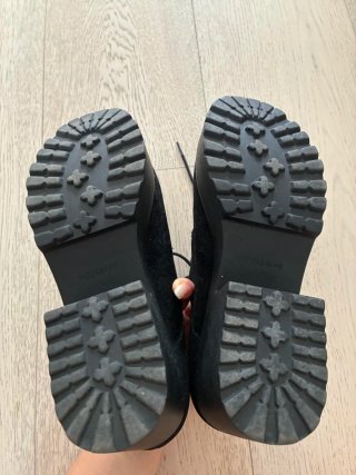 Botines Plataforma Negros Pull & Bear Talla 39