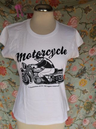 T-shirt Caricature & Co. bianca