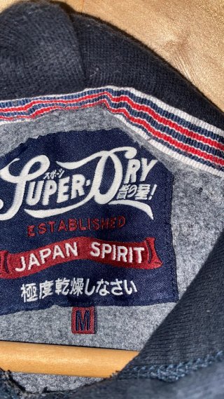 Sudadera con capucha Superdry azul