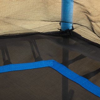 Cama elástica infantil de acero, red, 122 cm, azul