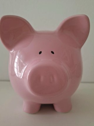 Hucha Cerdito Cerámica Rosa