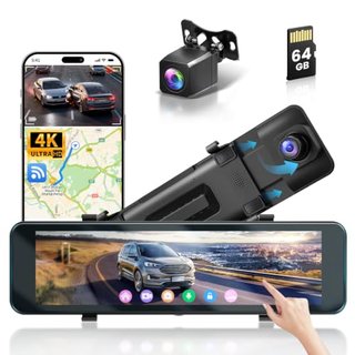 Dashcam Retrovisor Hikity 10,8 4K