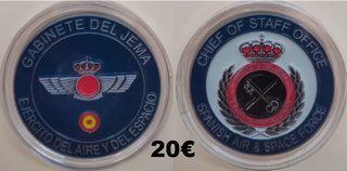 Moneda Militar.Ejército del Aire.Gabinete del Jema
