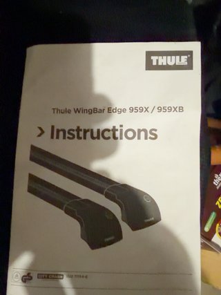 Barras thule Wingbar Edge 959X kit adaptador 4019