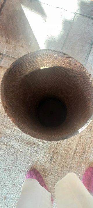 Cesto Antiguo Tejido a Mano