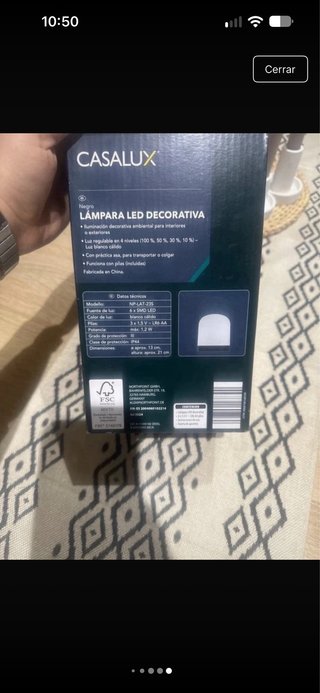 Lámpara LED Decorativa Casalux nueva