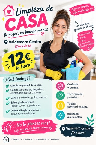 Limpieza de casas en Valdemoro