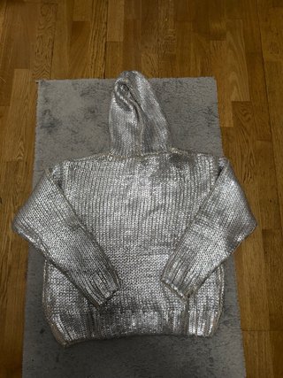 Sudadera Zara plateada talla única