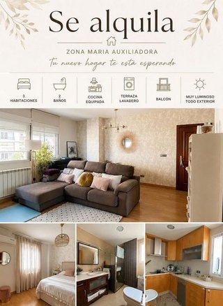 Piso en alquiler en Maria Auxiliadora - Barriada LLera en Badajoz