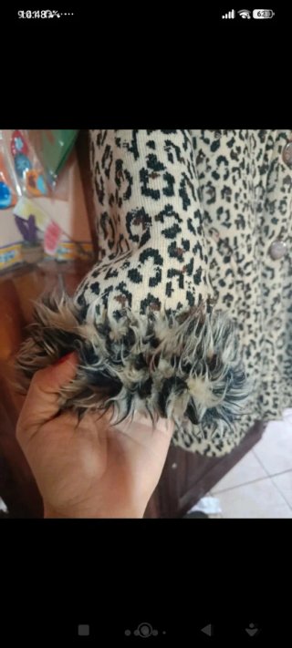 Cappotto vintage in pelliccia sintetica