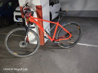 Bicicleta Conor WRC Team NX Eagle 29 roja